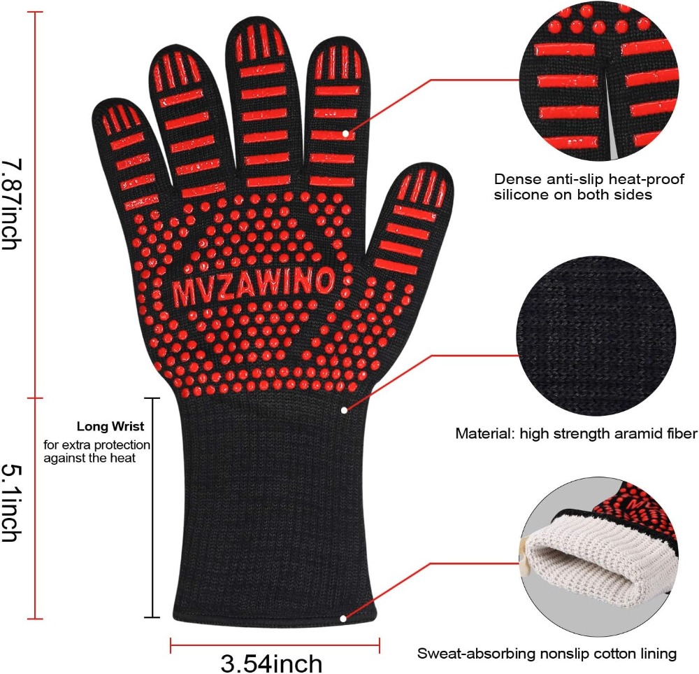 1472°F Extreme Heat Resistant  - Heat Resistant Glove avaliação e preço