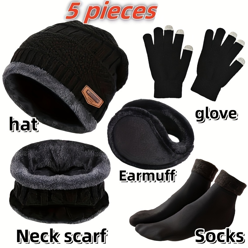 Men's winter hat, outdoor wint - Winter Glove Insulated avaliação e preço