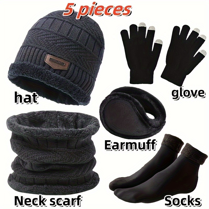 Men's winter hat, outdoor wint - Winter Glove Insulated avaliação e preço