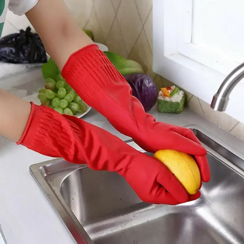 1 pair S/M/L Red Flexible Rubb - Dish Glove Rubber avaliação e preço