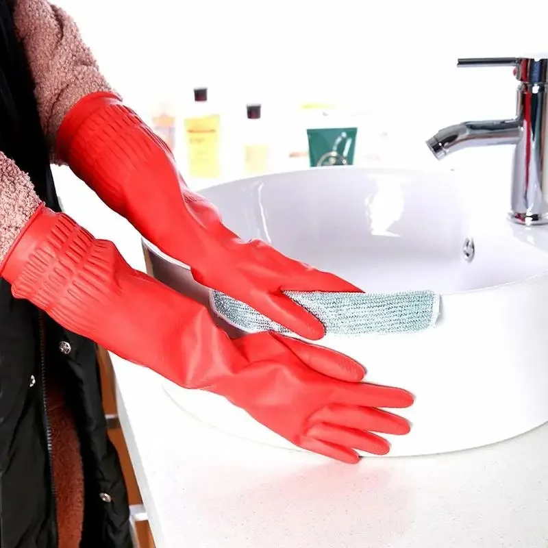1 pair S/M/L Red Flexible Rubb - Dish Glove Rubber avaliação e preço