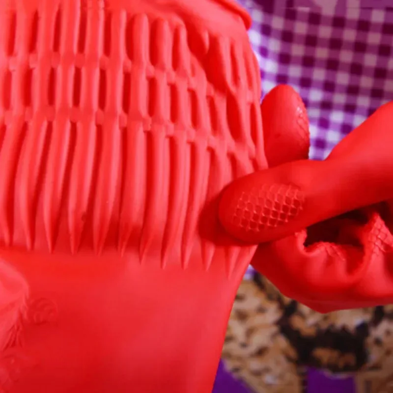 1 pair S/M/L Red Flexible Rubb - Dish Glove Rubber avaliação e preço