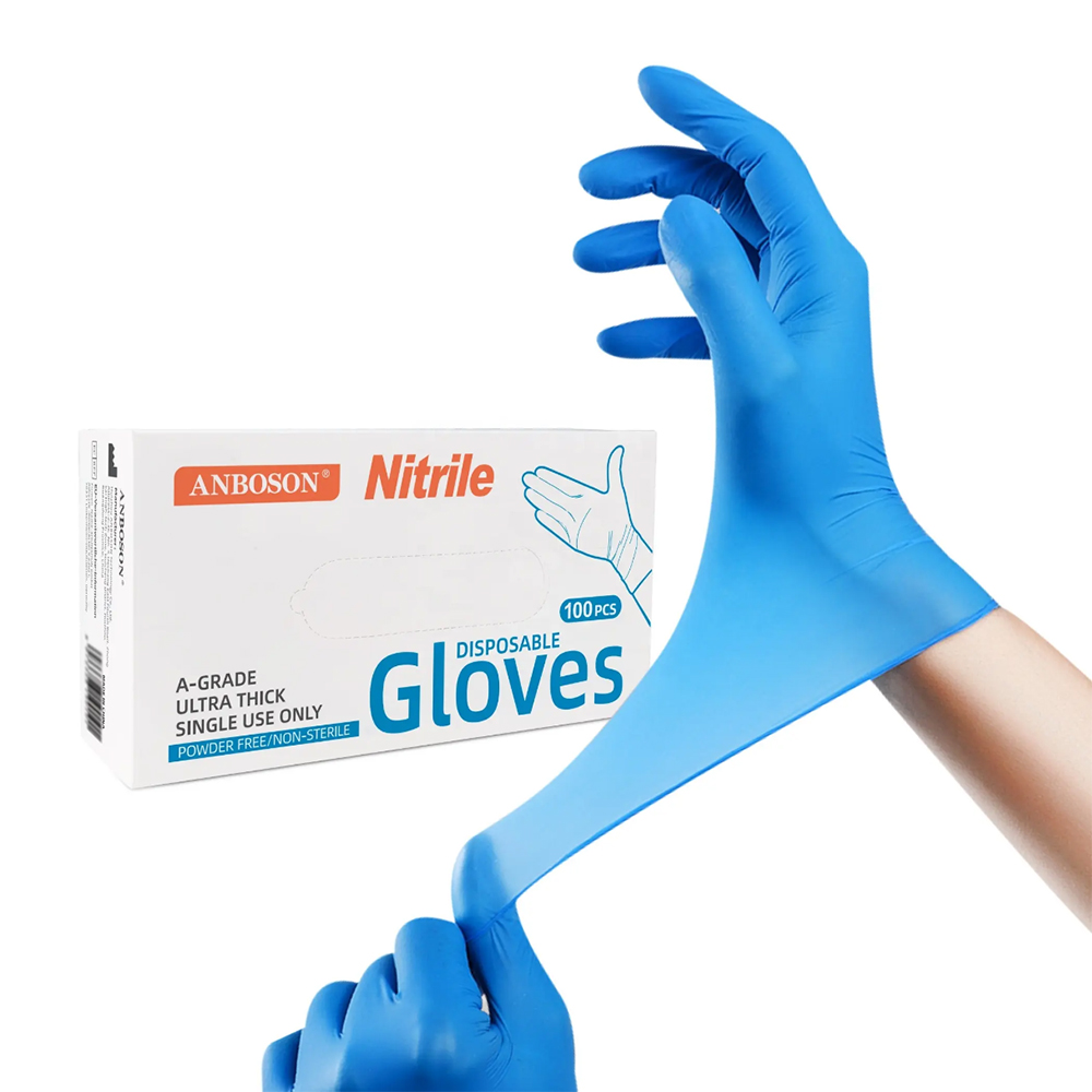 Nitrile Exam Gloves-Blue Latex - Exam Glove Nitrile avaliação e preço