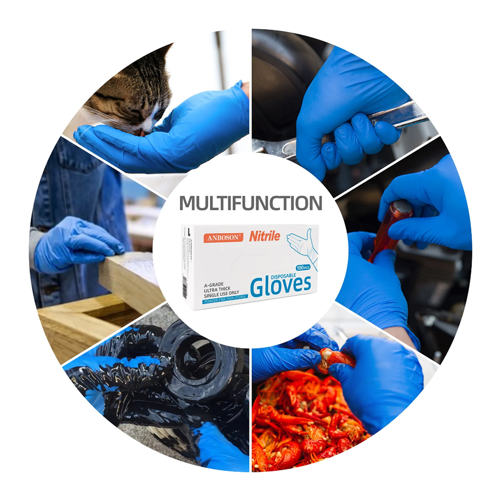 Nitrile Exam Gloves-Blue Latex - Exam Glove Nitrile avaliação e preço