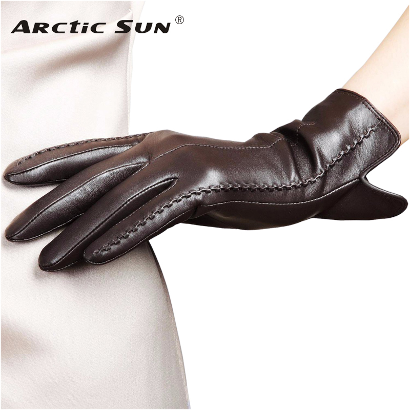 Real Leather Gloves Female Hig - Leather Driving Glove avaliação e preço