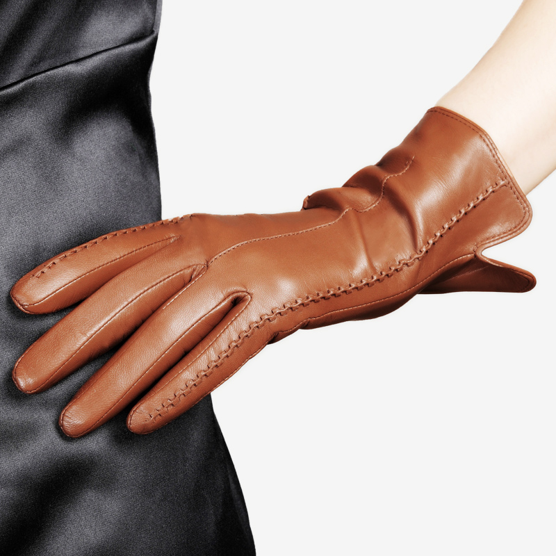 Real Leather Gloves Female Hig - Leather Driving Glove avaliação e preço
