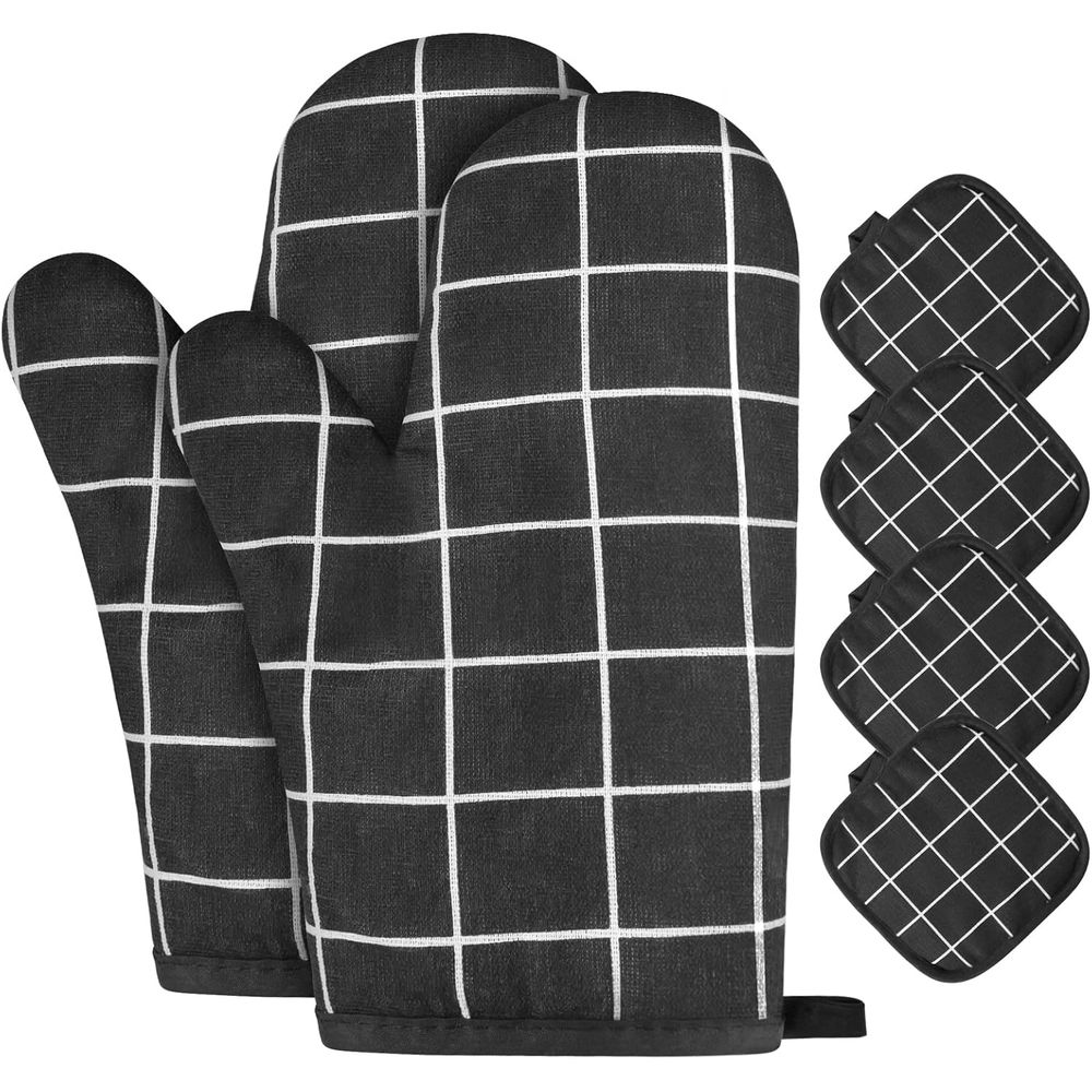 6-Piece Heat Resistant Oven Mi - Heat Resistant Glove avaliação e preço