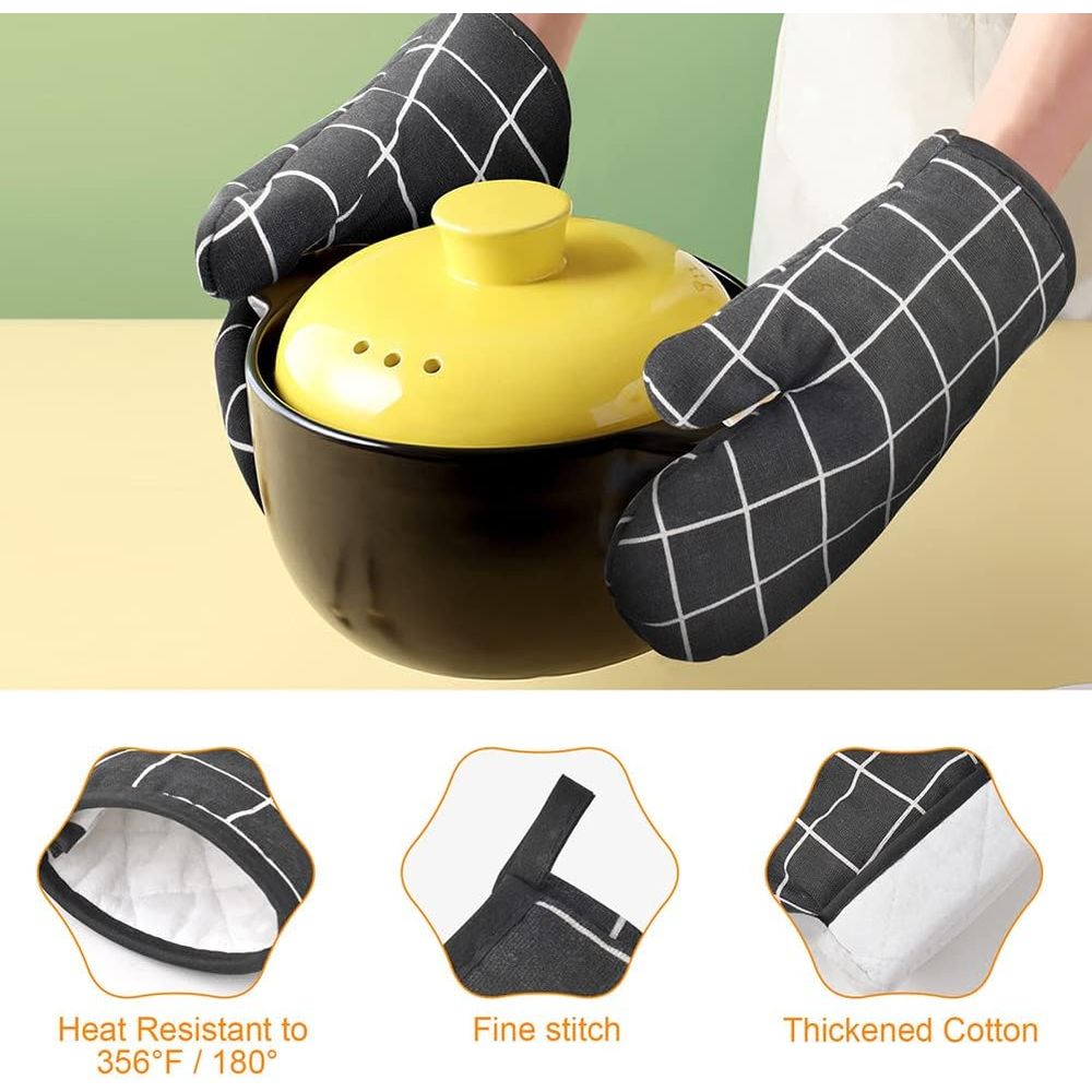 6-Piece Heat Resistant Oven Mi - Heat Resistant Glove avaliação e preço