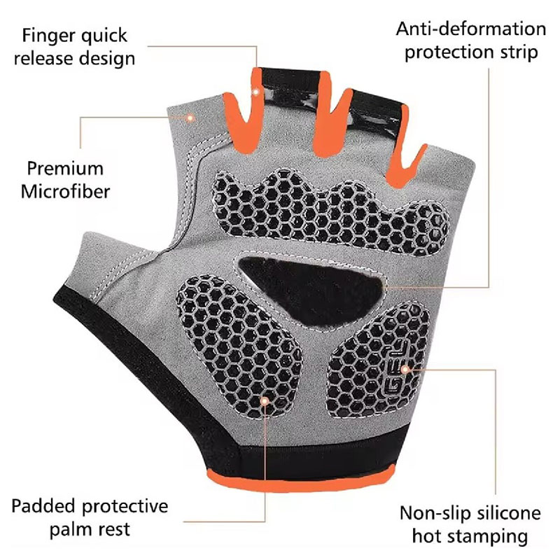 Breathable Anti-Slip Half Fing - Workout Glove Gym avaliação e preço