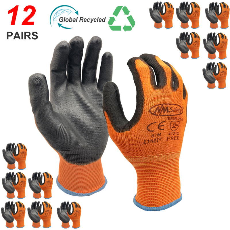 NMSafety 12 Pairs Work Gloves  - Nitrile Mechanic Glove avaliação e preço