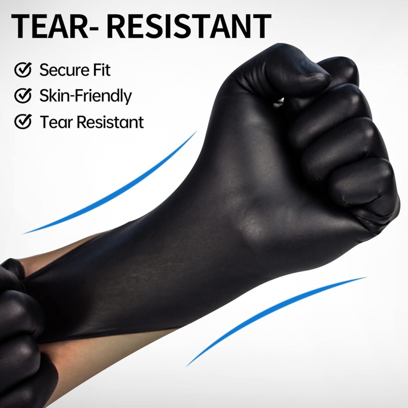 100PCS Black Nitrile Gloves Di - Nitrile Mechanic Glove avaliação e preço
