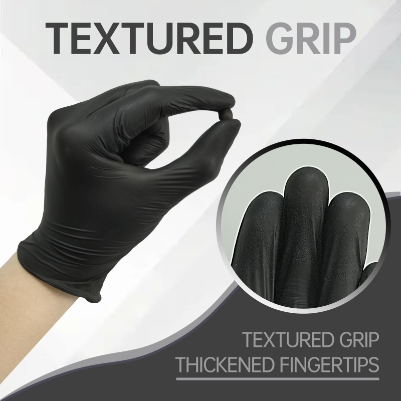 100PCS Black Nitrile Gloves Di - Nitrile Mechanic Glove avaliação e preço