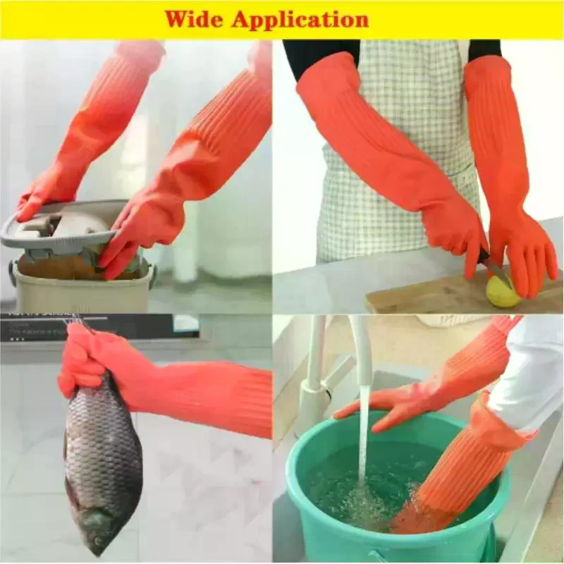 Long Reusable Rubber Dishwashi - Dish Glove Rubber avaliação e preço
