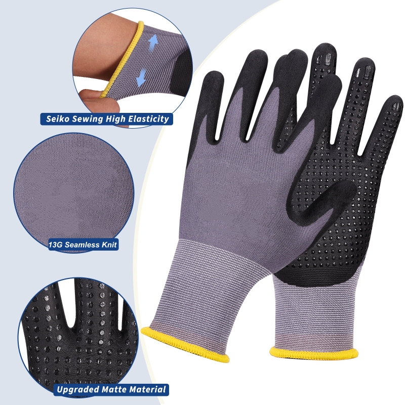 Micro-Foam Nitrile Coated Safe - Nitrile Mechanic Glove avaliação e preço