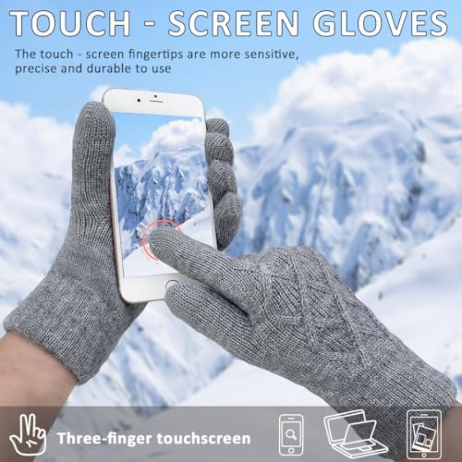 Winter Wool Gloves for Women M - Wool Glove Lined avaliação e preço