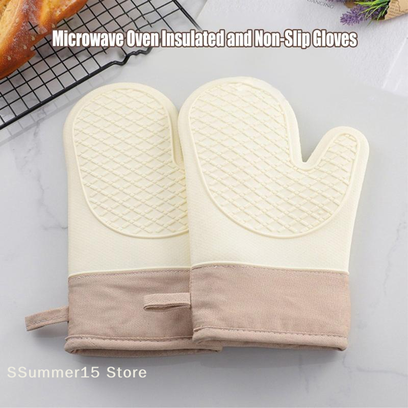 【R】Silicone Heat-insulating Gl - Oven Mitt Silicone avaliação e preço
