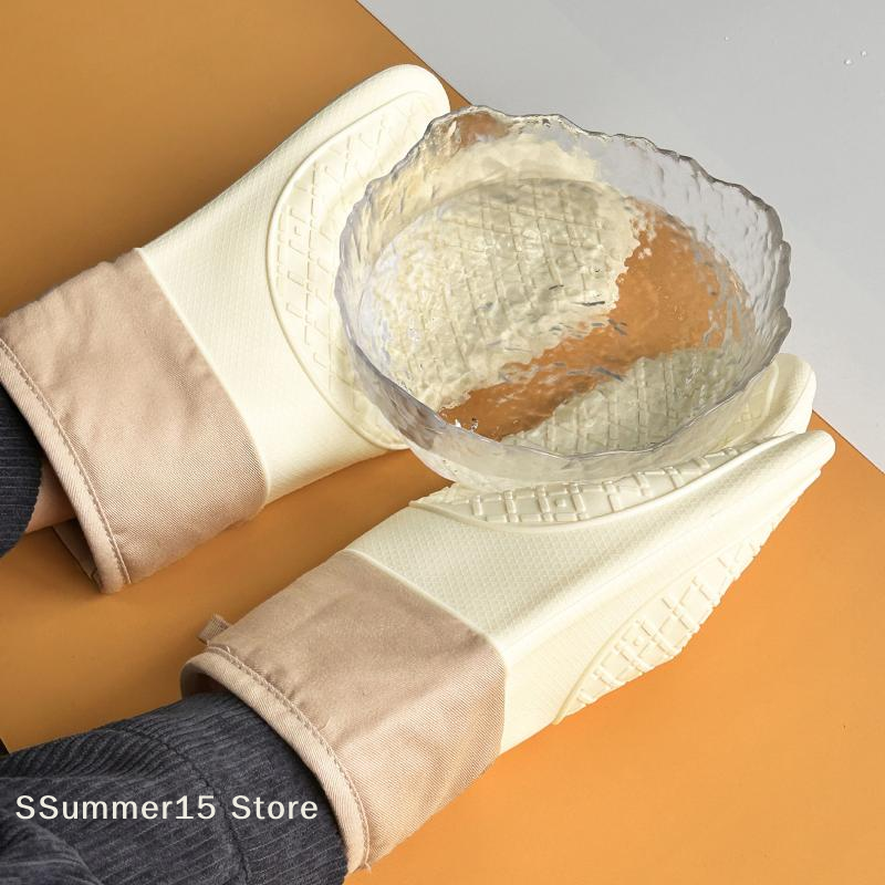 【R】Silicone Heat-insulating Gl - Oven Mitt Silicone avaliação e preço