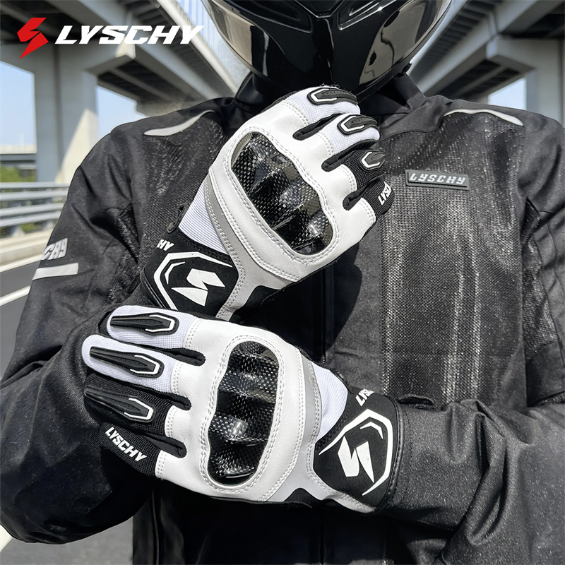 4-Season Motorcycle Leather Gl - Motorcycle Glove Knuckle avaliação e preço