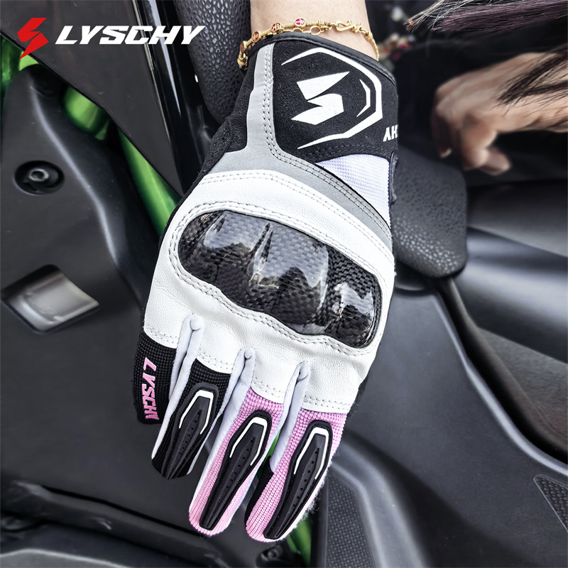 4-Season Motorcycle Leather Gl - Motorcycle Glove Knuckle avaliação e preço