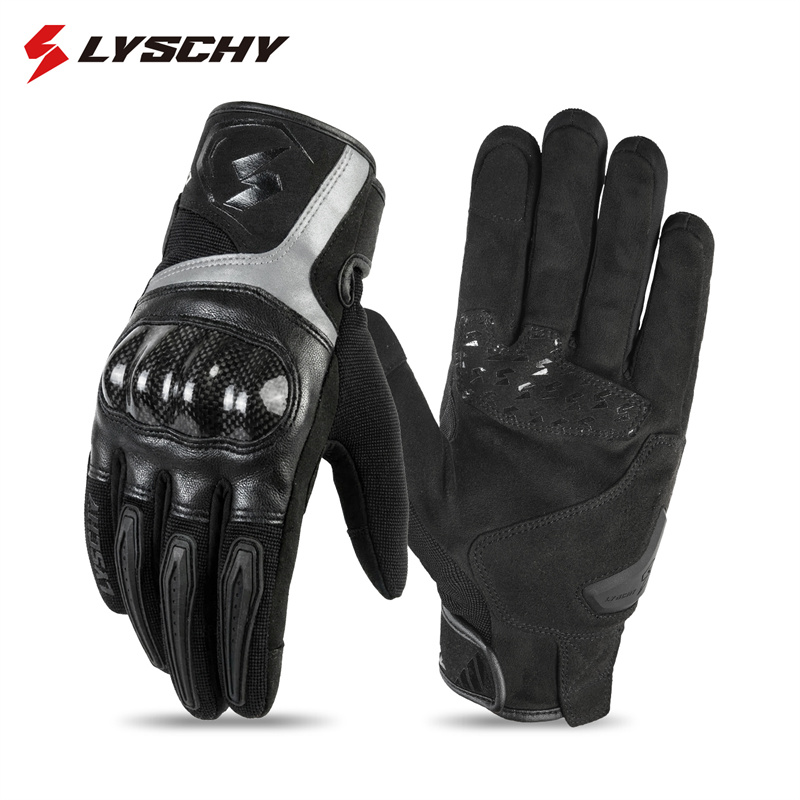 4-Season Motorcycle Leather Gl - Motorcycle Glove Knuckle avaliação e preço