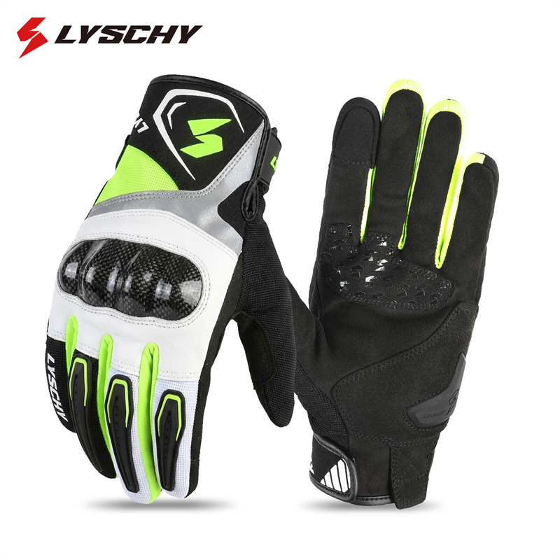 4-Season Motorcycle Leather Gl - Motorcycle Glove Knuckle avaliação e preço